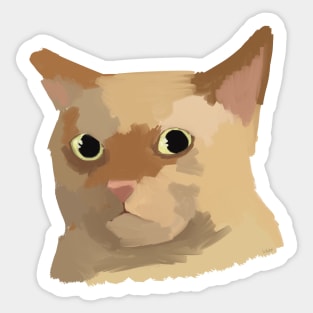 Painted Cat Sticker